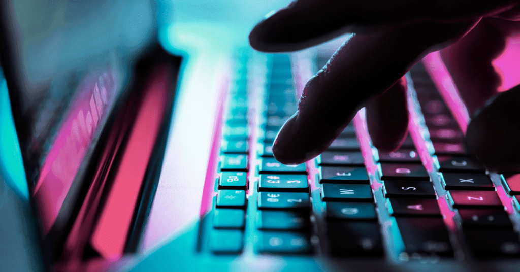 Typing on a computer