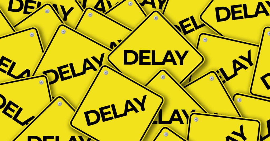 delay sign graphic